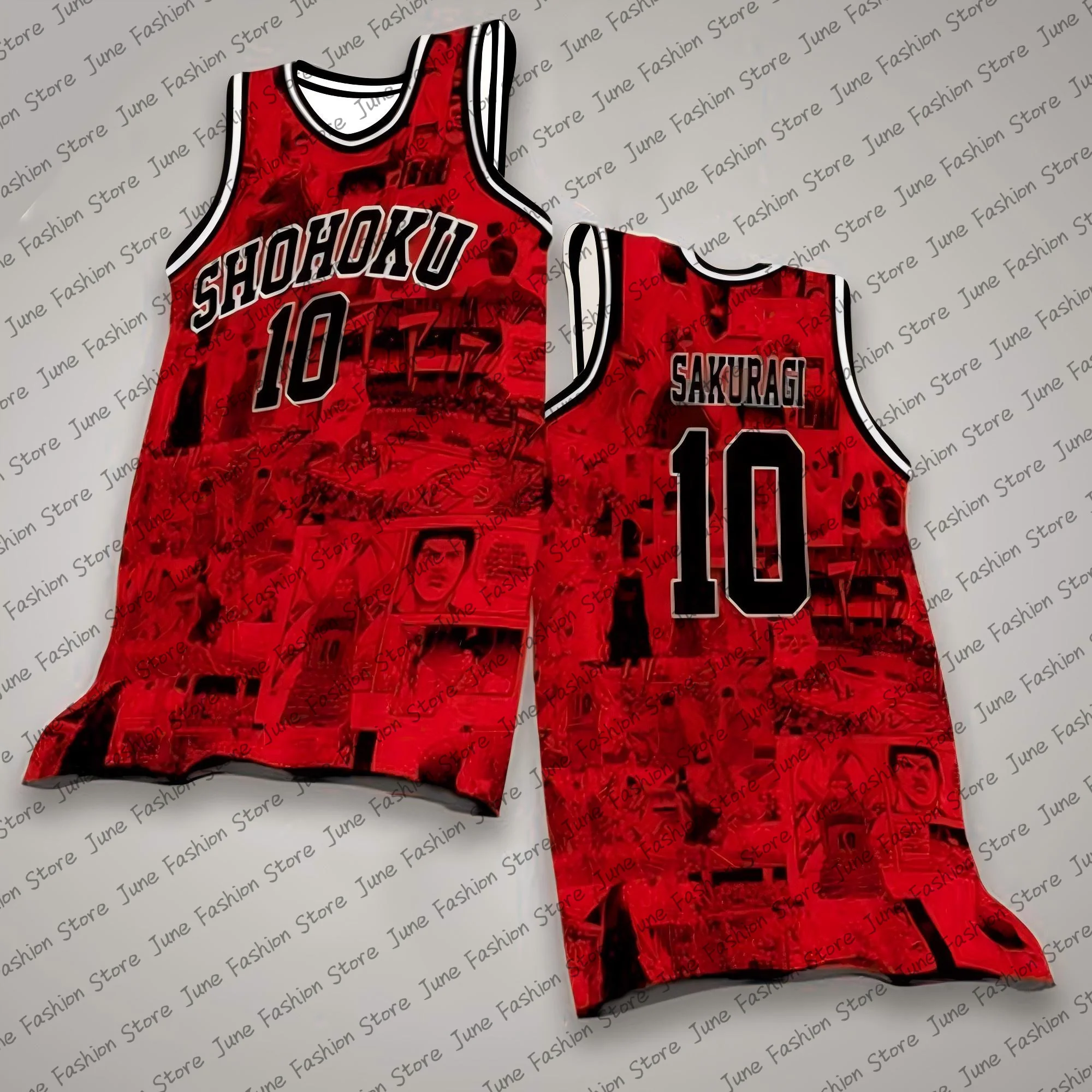

New Men's Basketball Jerseys Kits Japan Anime Special Edition Basketball Tank Top Fans Commemorative Edition Basketball Shirts