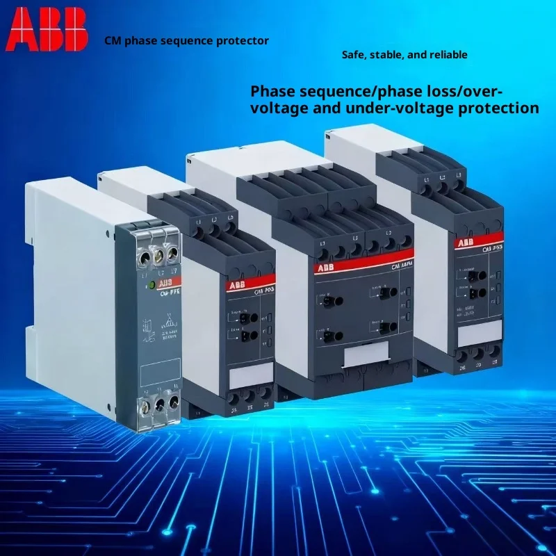 ABB Phase Sequence Relay CM-PFE-PFS. S-PVE-MPS-PVS.41S-PAS. 41S-PBE, AC Phase Sequence Relay