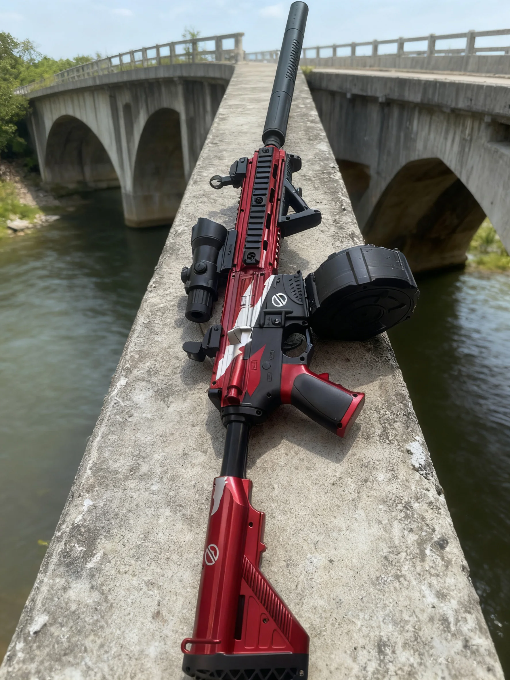 Pistolet na kulki żelowe M416 do zabawy zespołowej z przyjaciółami, bezpieczna gra grupowa na świeżym powietrzu, ekologiczna zabawka na kulki żelowe do team buildingu.