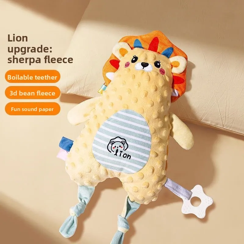 Baby Comfort Pillow Toy Plush Teether Doll Safe for Mouth Chewing Infant Pillow Perfect for Cuddling and Sleeping Baby Gift