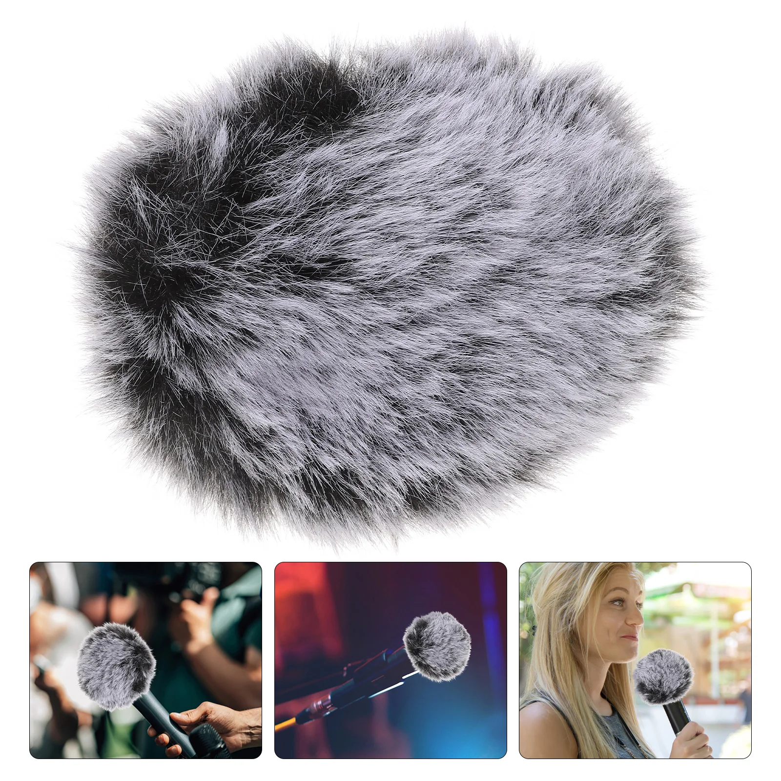 

Wind Puff Noise-proof Cover Mic Windproof Covers Reduction Microphone Accessory