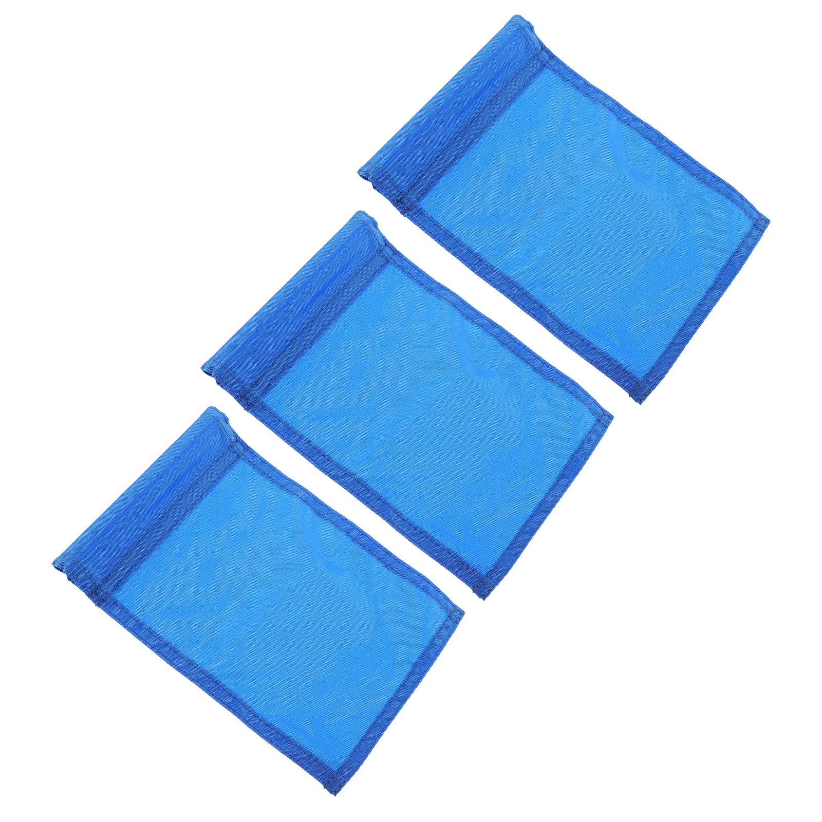 3Pcs Portable Waterproof Golf Training Flag Blue High Visibility Tube Inserted Putting Target Backyard Golf Marker