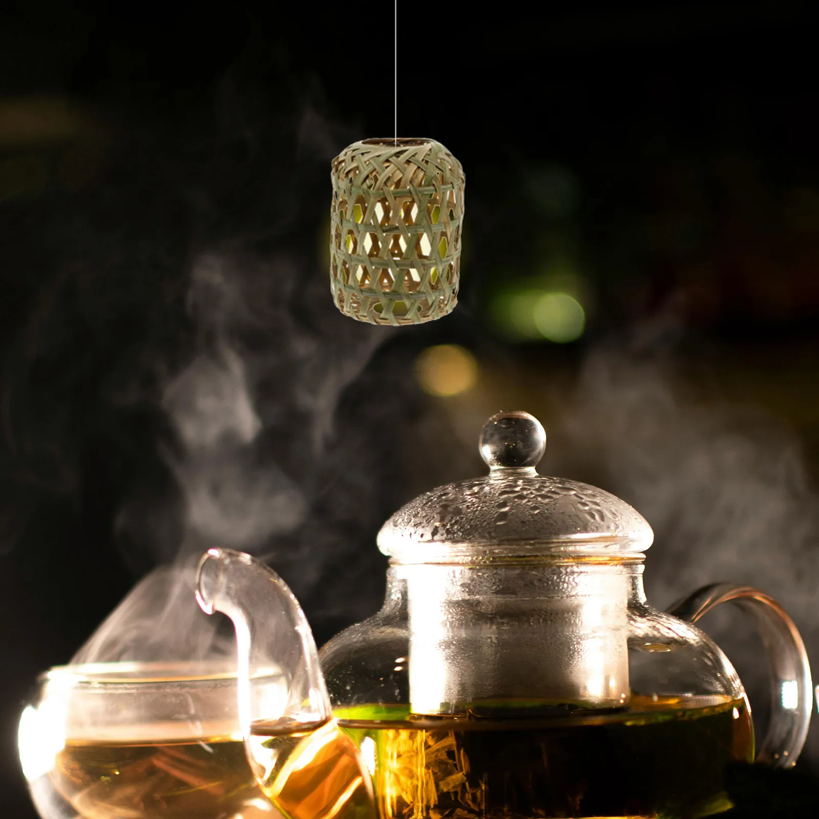 

Bamboo Woven Lamp Shade Rustic Style Pendant Lamp Shades Soft Light Cover Tea Room Chandelier Home Coffee Shop Restaurant