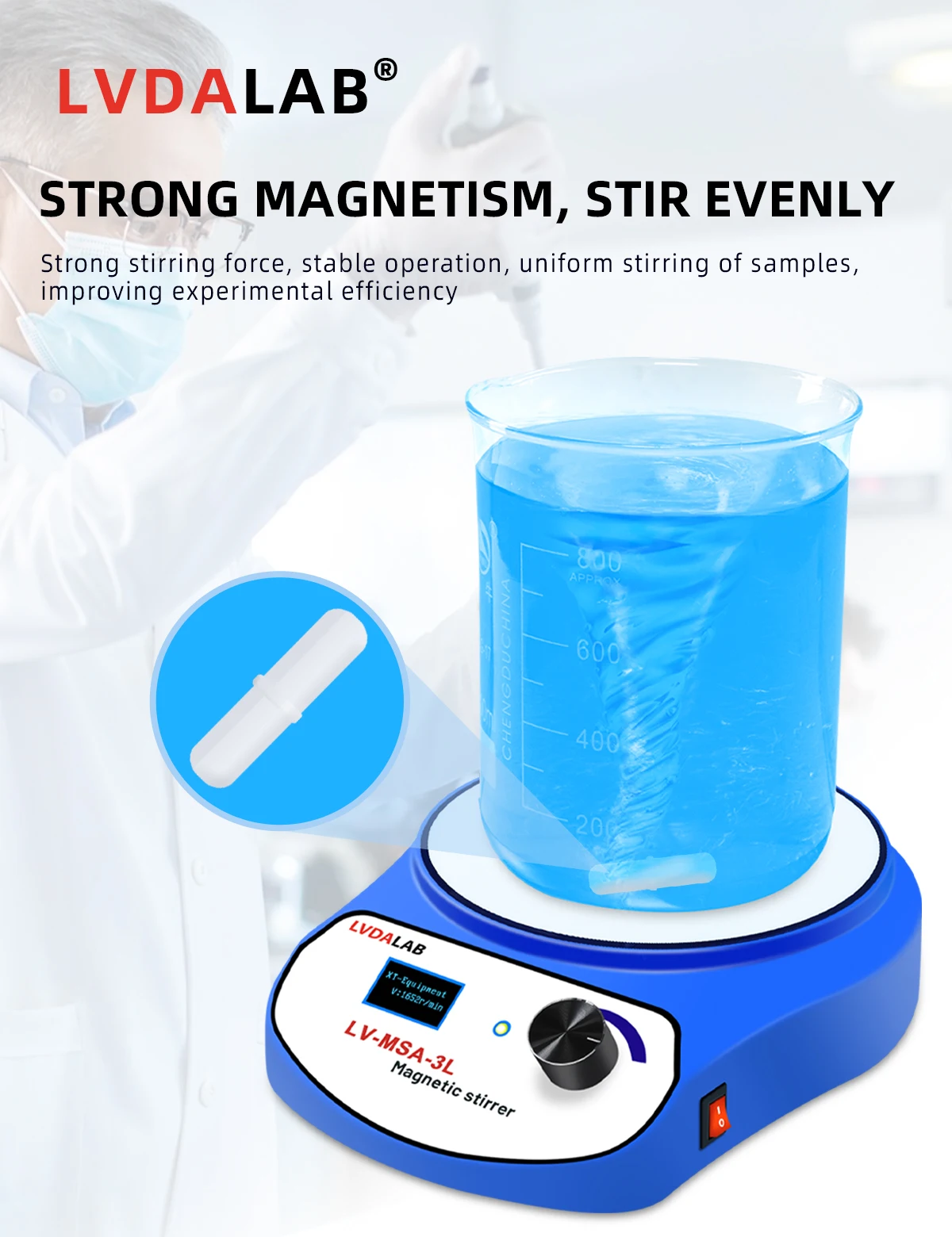 Xin Tester  2pcs/ 5pcs  lot  Lab PTFE Stirring magnet, corrosion Strong acid -Type B