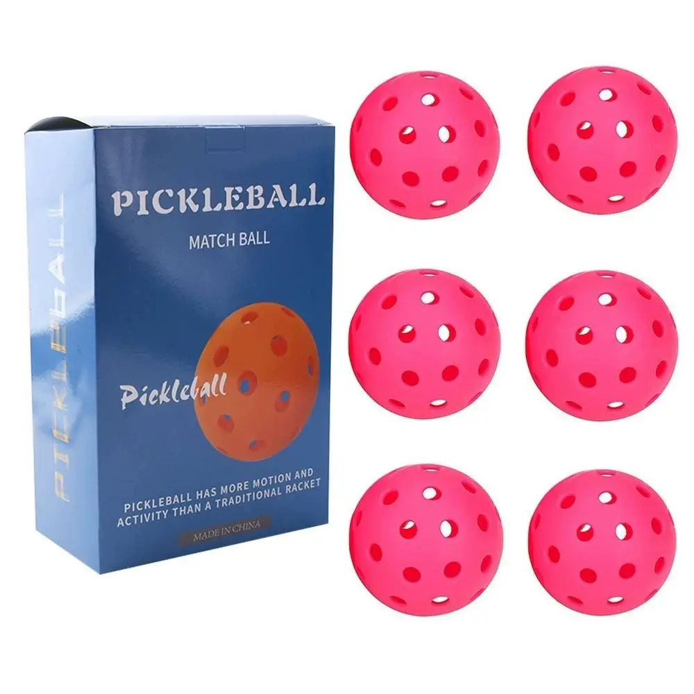 High Visibility Outdoor Pickleball Balls Good Performance Competition 74mm Pickleball Colorful Training 40 Holes Pickleball