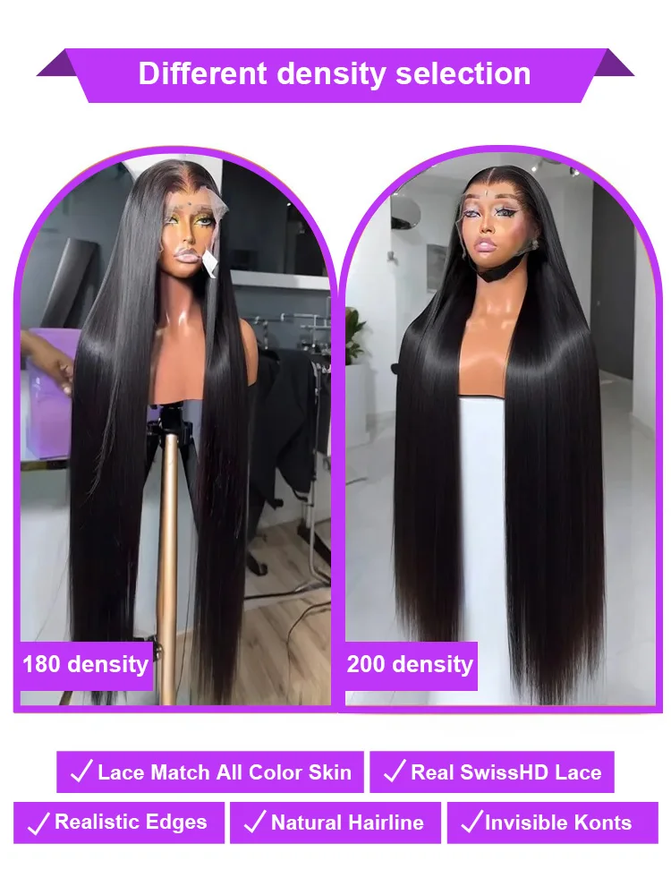 العظام شعر طبيعي مفرود الباروكات الفيتنامية 4x4 غلويليس الباروكات شعر الإنسان للنساء 13x4 الدانتيل أمامي باروكة من شعر طبيعي قبل قطعها #5