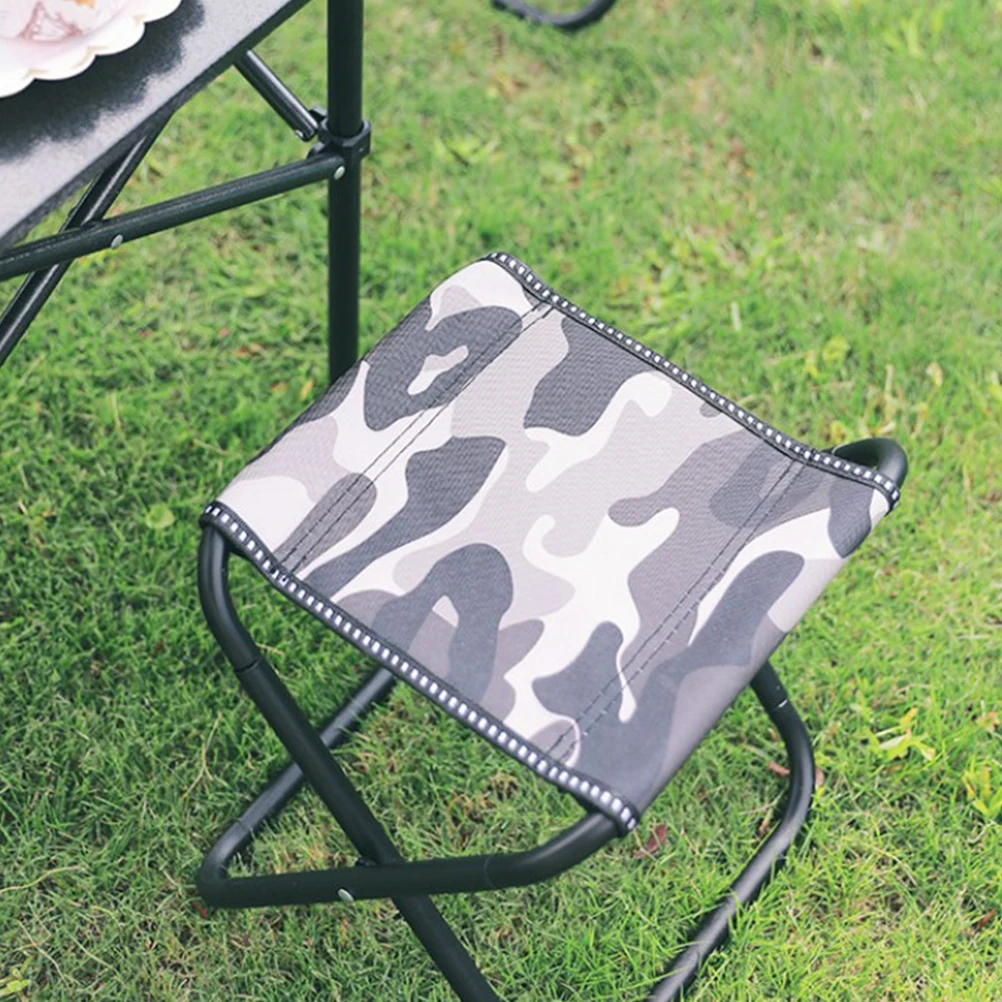 

Folding Stool Portable Chair Camping Oxford Cloth Durable Lightweight Outdoor Furniture Household Collapsible Chairs
