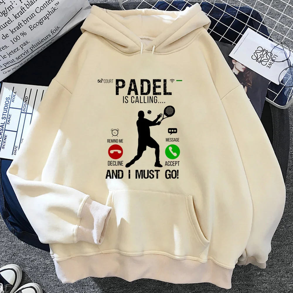 Padel hoodie soft fabric youthful trendy printed design female hoddie sweatshirts athleisure trendy