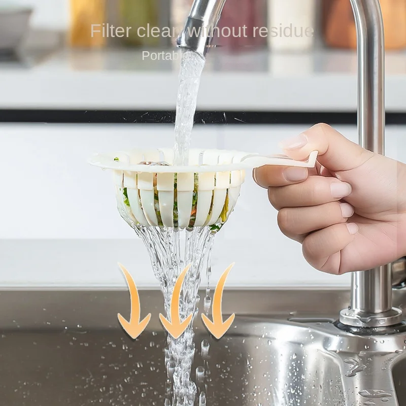 Filtre d'évier anti-blocage de la piscine de lavage des légumes, séparation sèche-humide des ordures, ustensiles de cuisine ménagers, 2 pièces