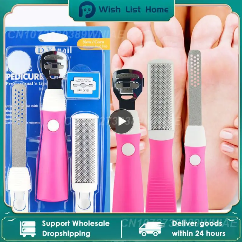 Foot Scrubber Pedicure Tools Kit Peeling Dead Skin Calluses Removal Foot File Exfoliating Feet Heels Cleaner Foot Skin Care