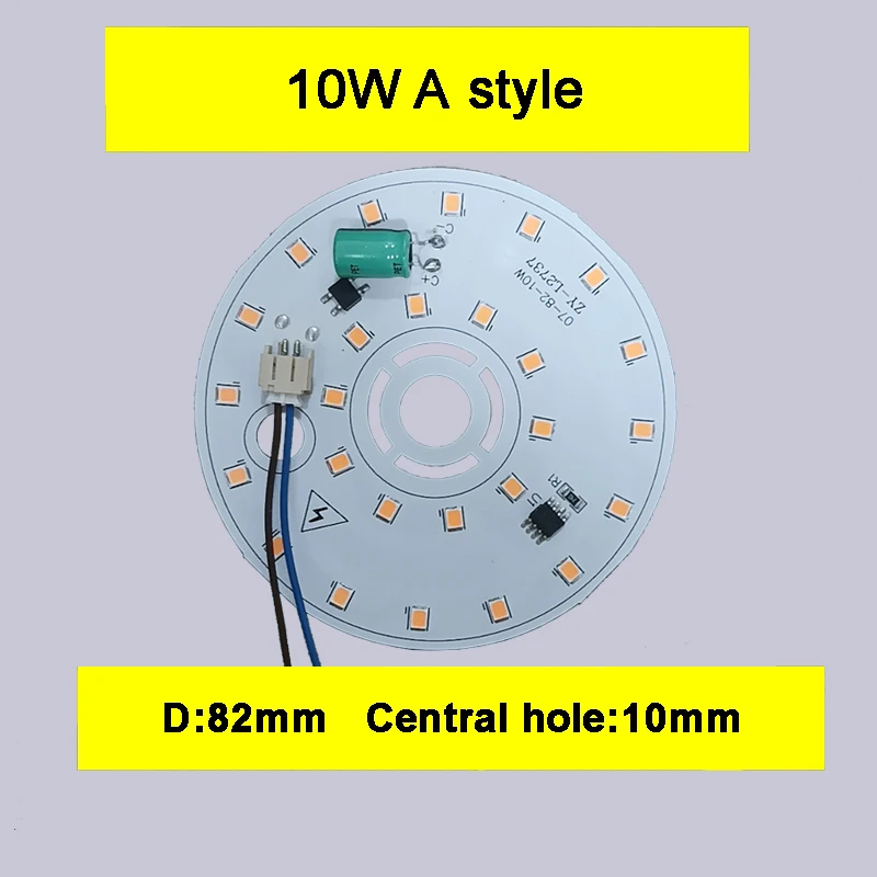 Input AC 220V Driver Free SMD led Chip 3W 5W 6W 7W 9W 12W 15W 18W White with Aluminum Pcb Base