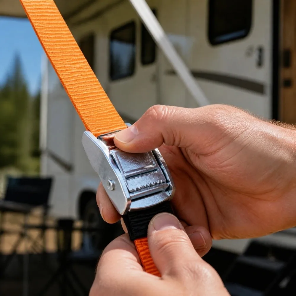 Durable Securing Straps Easy To Adjust Wind Resistant Tension Belts Firmly In Place Easy To Install Tightening Belts