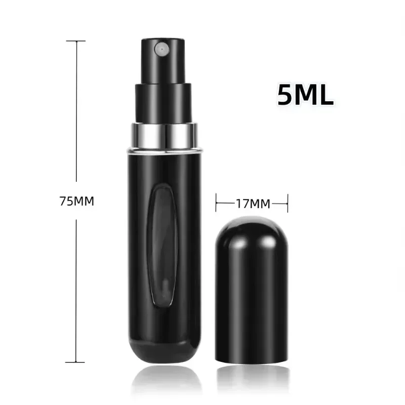 Neue 5ml Parfüm Nachfüll flasche tragbare Mini nachfüllbare Sprüh glas Duft pumpe leere Kosmetik behälter Zerstäuber für Reise werkzeuge