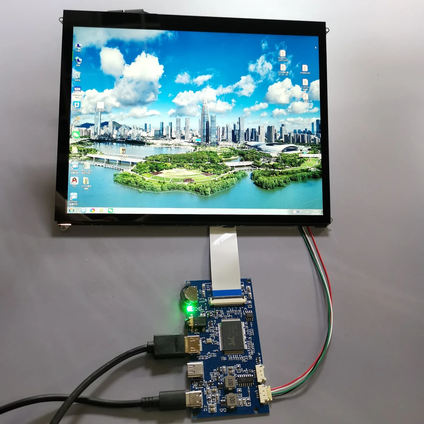 

Модуль сенсорного экрана 9,7 дюйма — 2K IPS 2048x1536 HDMI Type C USB 5 В с питанием для мониторов Raspberry Pi