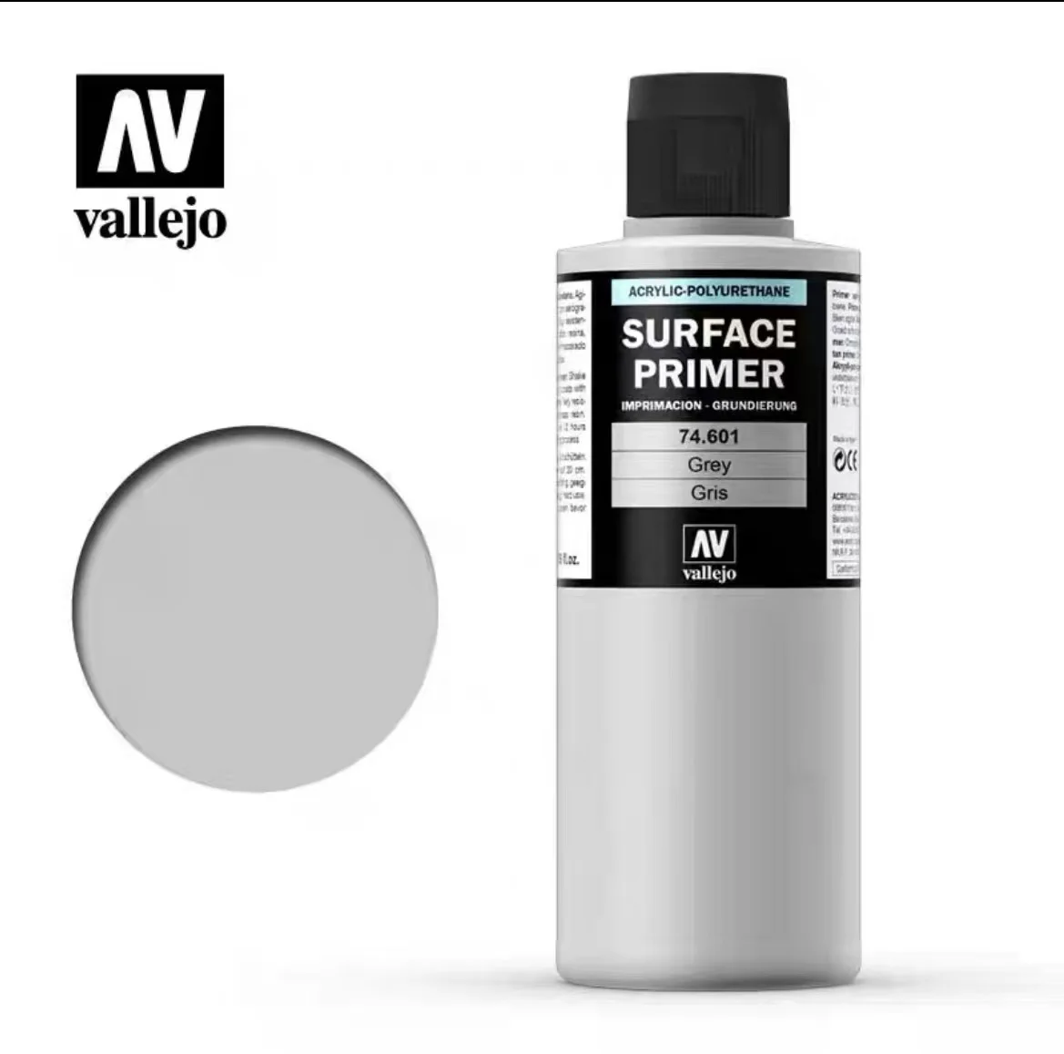 

Primer Spain AV Vallejo Water-based Paint spray Hand painted Model Primer Black White Ash Water Filled Soil 70600-73602