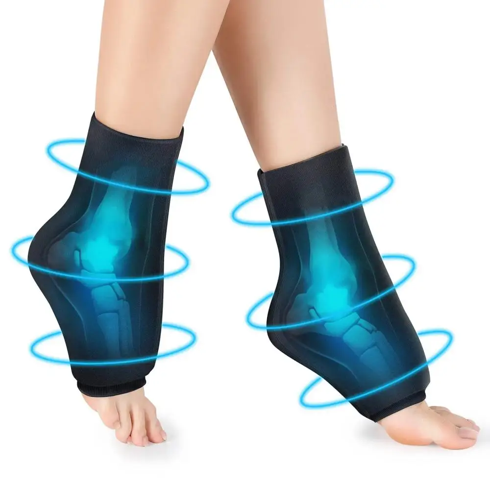 Foot Ice Pack Wrap for Plantar Fasciiti Reusable Cooling Sock Hot Cold Therapy Gel Foot Ice Pack for Ankle Pain Relief Arthritis