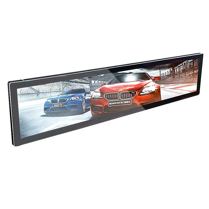 48.8 inch super slim 3840*720 4K touch screen ultra wide shelf edge Stretched Bar display digital signage for supermarket