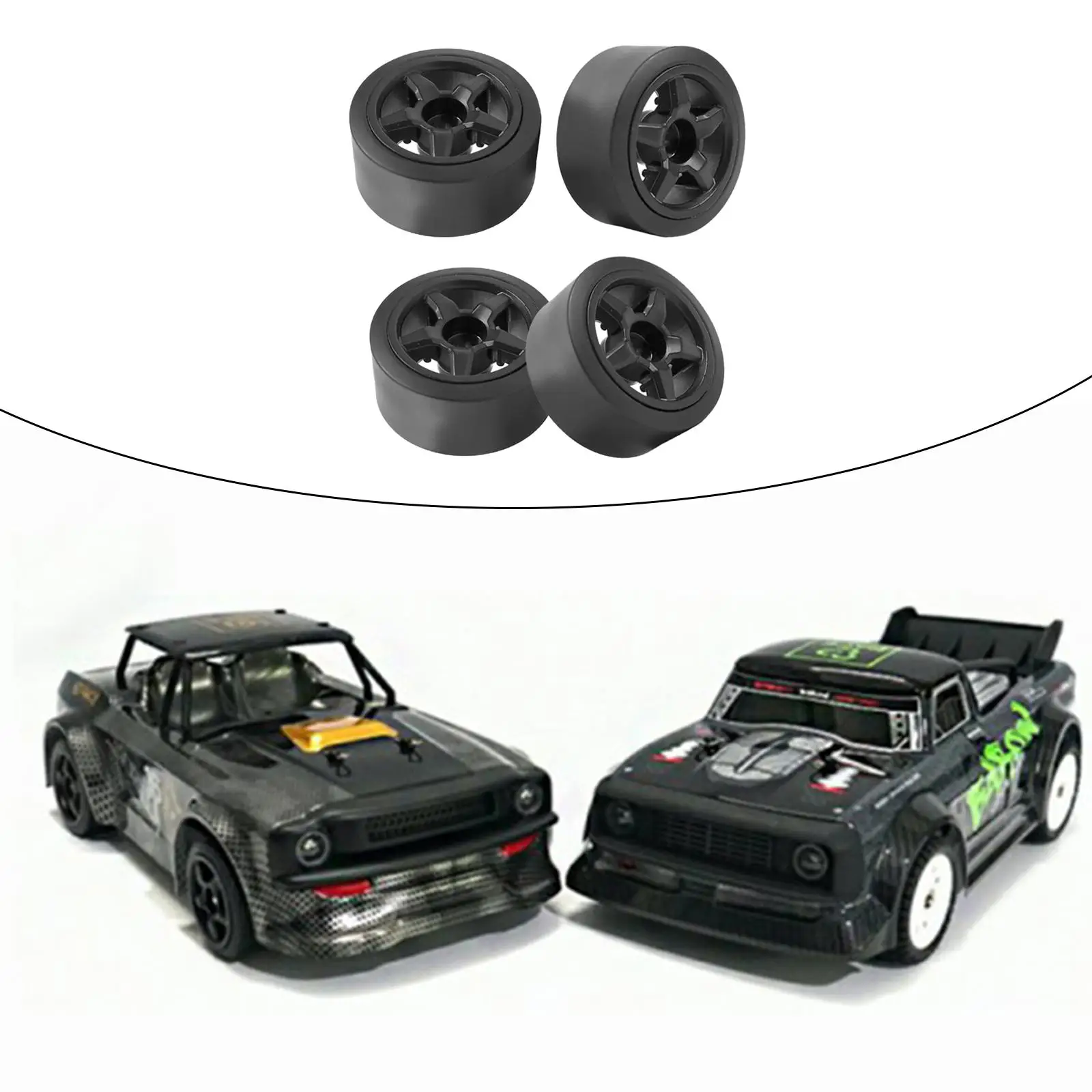 Ruote e pneumatici RC a 5 raggi da 4 pezzi/set per SG-1603 SG-1604 Auto da corsa RC in scala 1/16