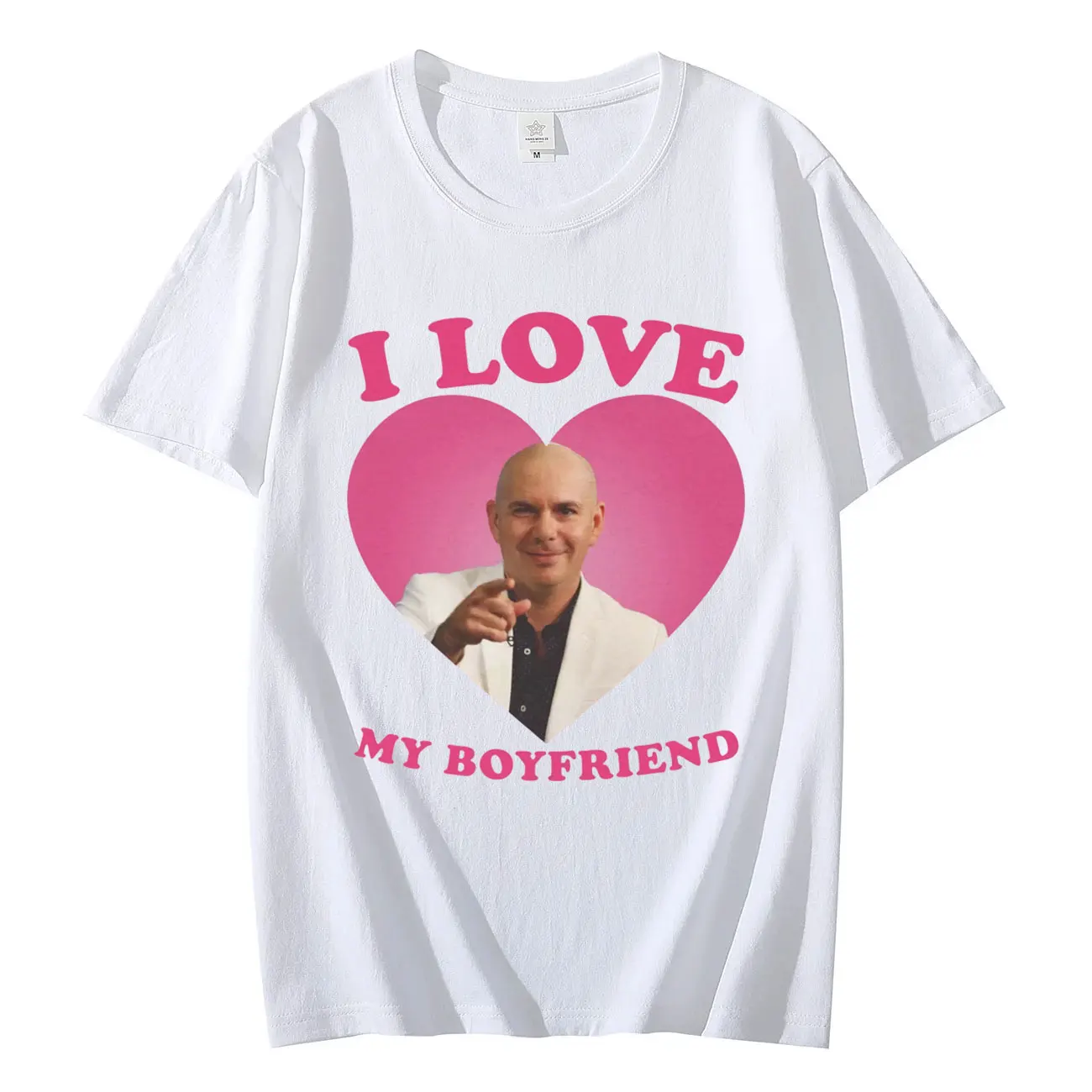 

I Love My Boyfriend Pitbull Graphic T Shirt Fashion Casual Short Sleeve T-shirt Unisex 100%cotton Oversized T-shirts Streetwear