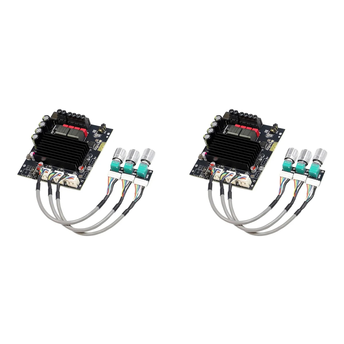 【تخفيضات سريعة】2X T1002P ترقية 100Wx2 بلوتوث مضخم رقمي مجلس الصوت ستيريو التعادل تعديل باس عالي TPA3221 B #5