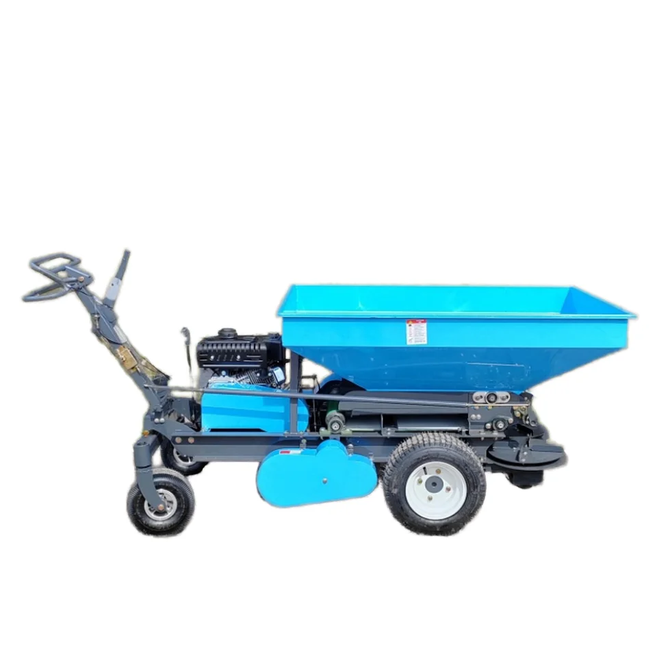 Ce Certified Manual Self-propelled Dual-purpose Rotary Lawn Feed Spreader And Farmland Fertilizer Spreader
