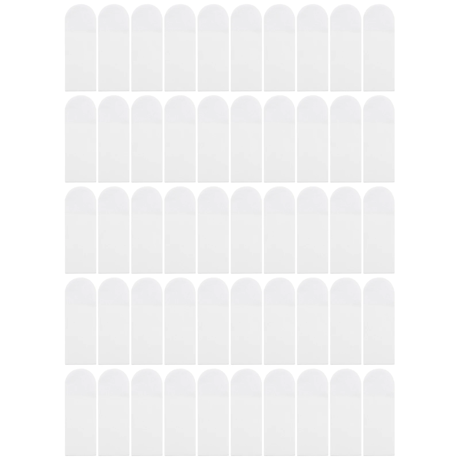 

50pcs White No Trace Double sided Tape Stickers 14x41mm Strong Adhesion Waterproof Anti ash Invisible Bonding Family Use
