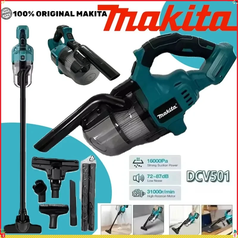 

Makita Floor Collector Carpet Car Cordless Vacuum Cleaner Handheld Dus Pet Hair Cleaning Power Tool For 18V Battery