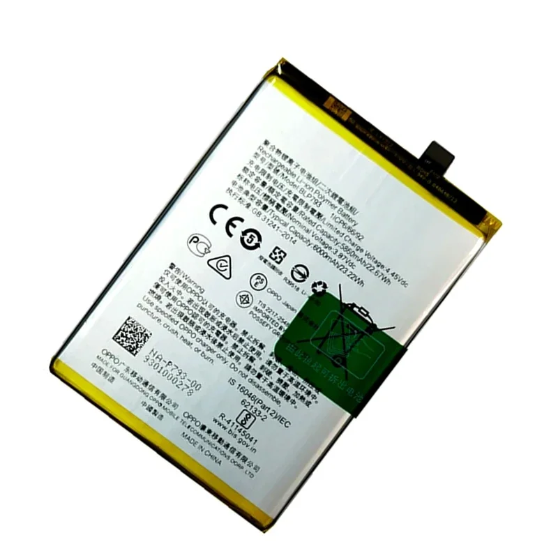 100 % Original-Ersatz BLP793 Akku für Oppo Realme C11 C12 C15 C25 C25s Narzo 20 Narzo 30A Handy 6000 mAh Akkus