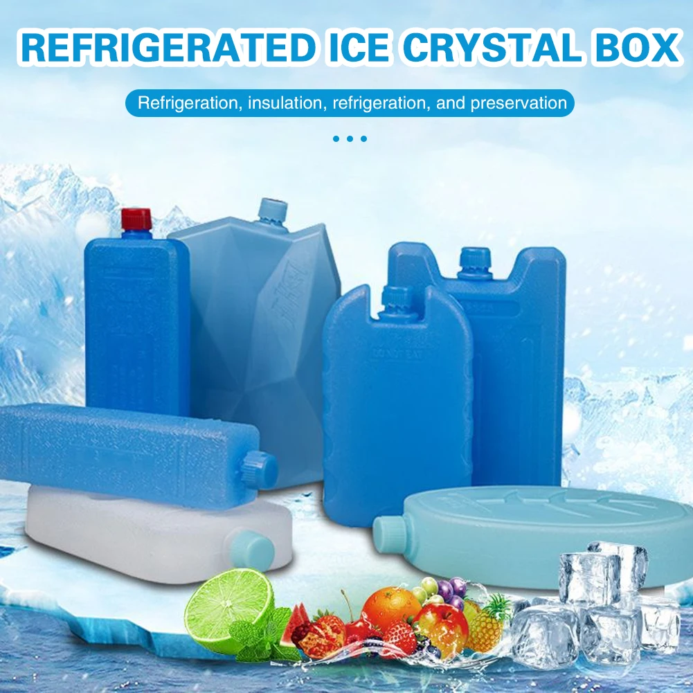 Air-conditioning Fan Ice Crystal Box Multipurpose Cooler Ice Pack for  Refrigeration Freshing Cooling Outdoor Keep Food Ice Box