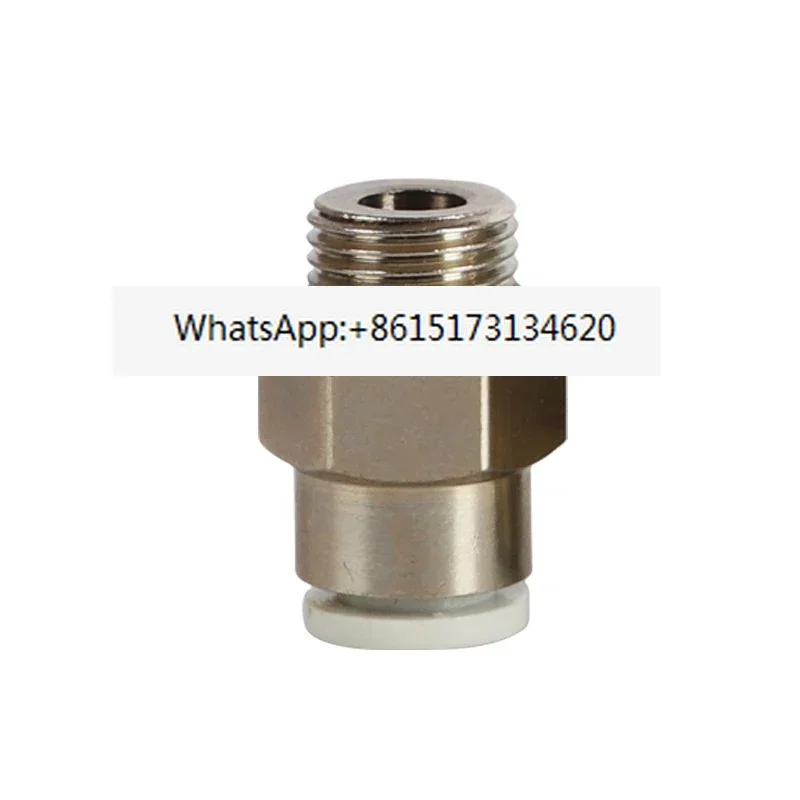10Pcs pneumatic trachea mini connector trachea PC3-M3C/M5C/01C quick plug thread quick plug straight head