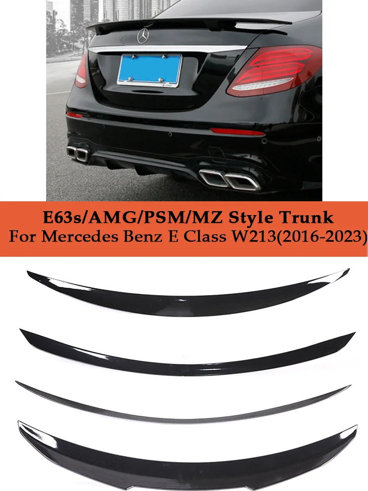 

Boot Rear Trunk Spoiler For Mercedes Benz E Class W213 Sedan 2016-2022 AMG PSM AN MZ E63 E63s Carbon Fiber Roof Wing Accessories