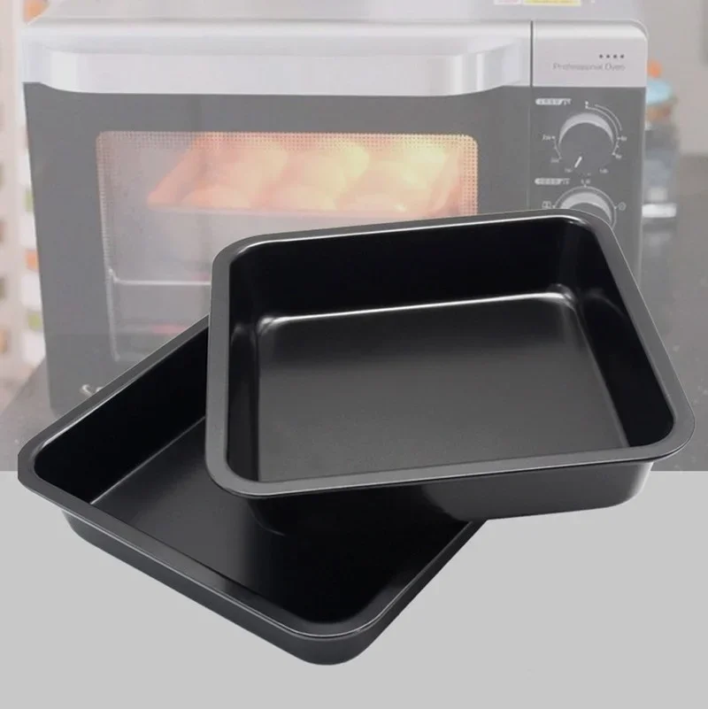 Mini Square Cake Pan Carbon Steel Cake Baking Pan Anti-Stick Bread Cookie Making Dishes Moldes  Oven Metal Cake Pan