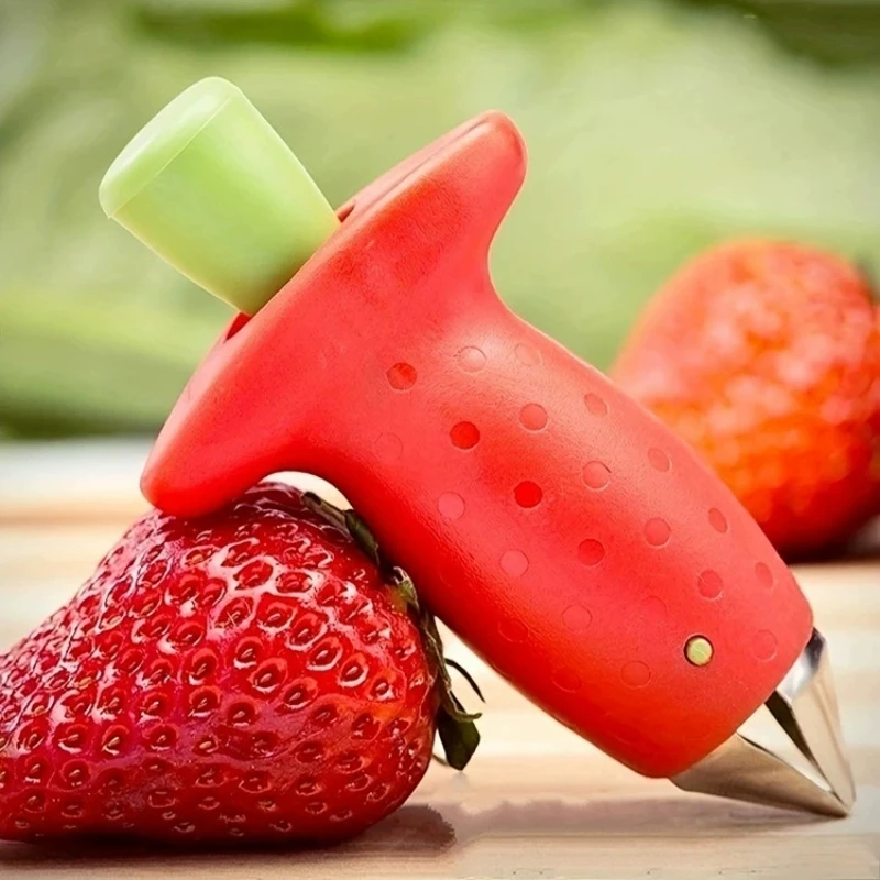 Strawberry Huller Pineapple Cutters Novel Tomato Stalks Remover Fruit Knife Useful Strawberry Leaf Cleaner Kitchen Accessories