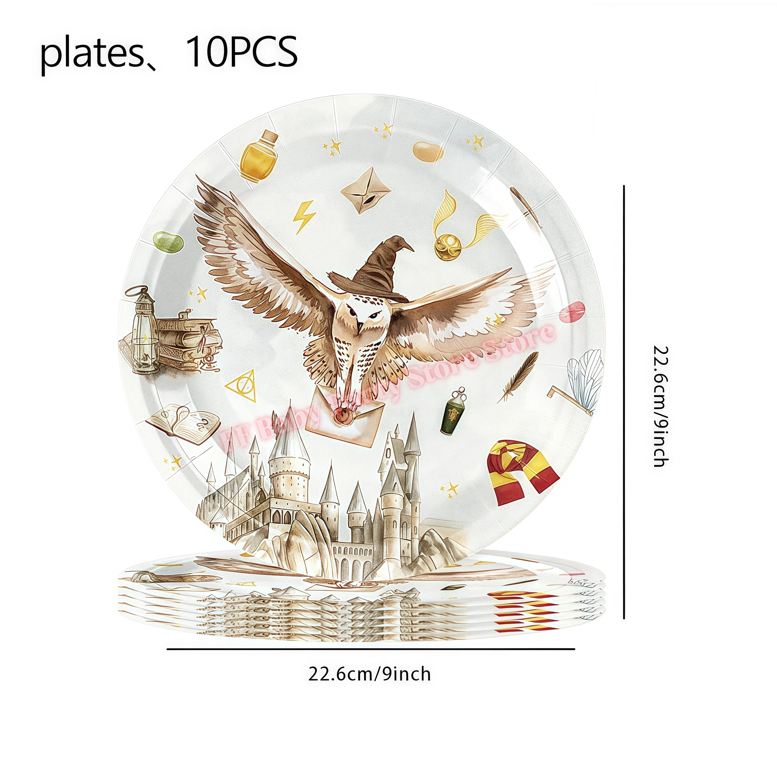 Academy Magics Geburtstagsparty-Dekoration, Harry-Potter-Motiv, Ballon, Teller, Becher, Serviette, Kindergeschenk, Babyparty-Zubehör, Event-Artikel, Souvenir – Detail 10