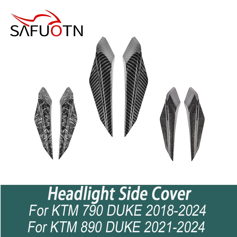 Motorrad-Scheinwerfer-Seitenabdeckung für KTM 790 DUKE 2018–2024 2019 2020 2021 2022 2023 890 für
