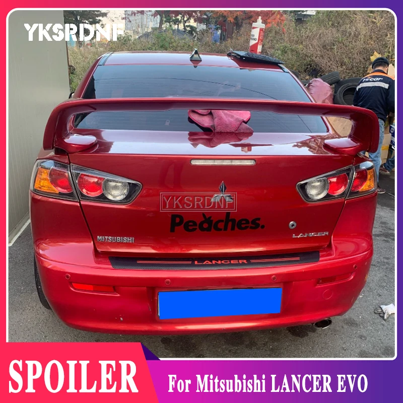 

Для Защитные чехлы для сидений, сшитые специально для Mitsubishi LANCER EVO черный спойлер 2008 до 2015 ABS Материал грунтовка Цвет автомобиля хвост крыло украшения задние Спойлеры на Багажник крыло