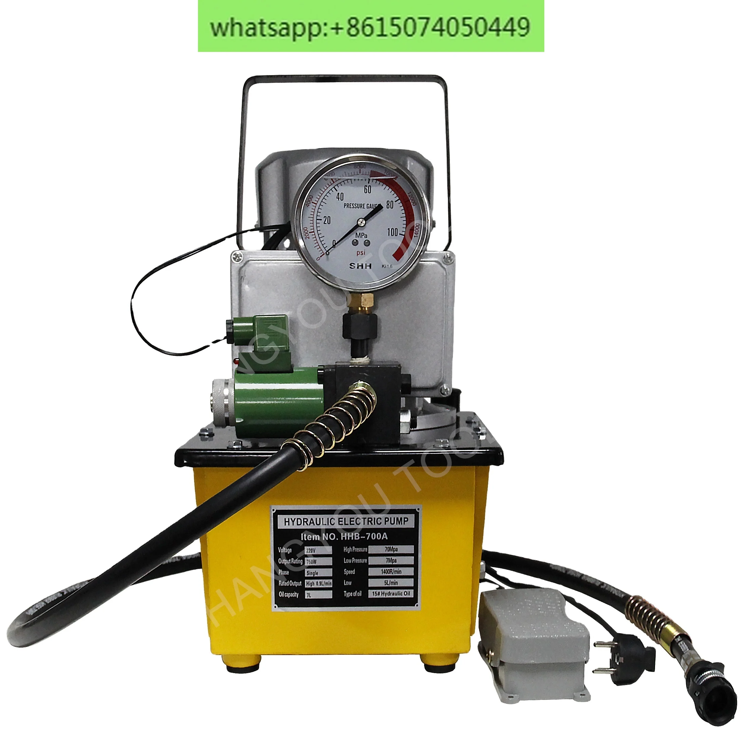 HHB-700A 700-Bar-Netzteil-Set für Hochdruck-Ölpumpen