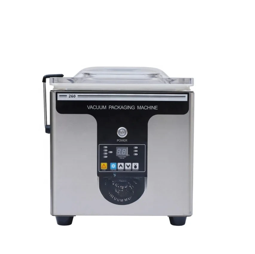 DZ-260 High Quality Tabletop Vacuum Packager Food Vacuum Single Chamber Sealer Vacuum Packaging Machine for Food Packing