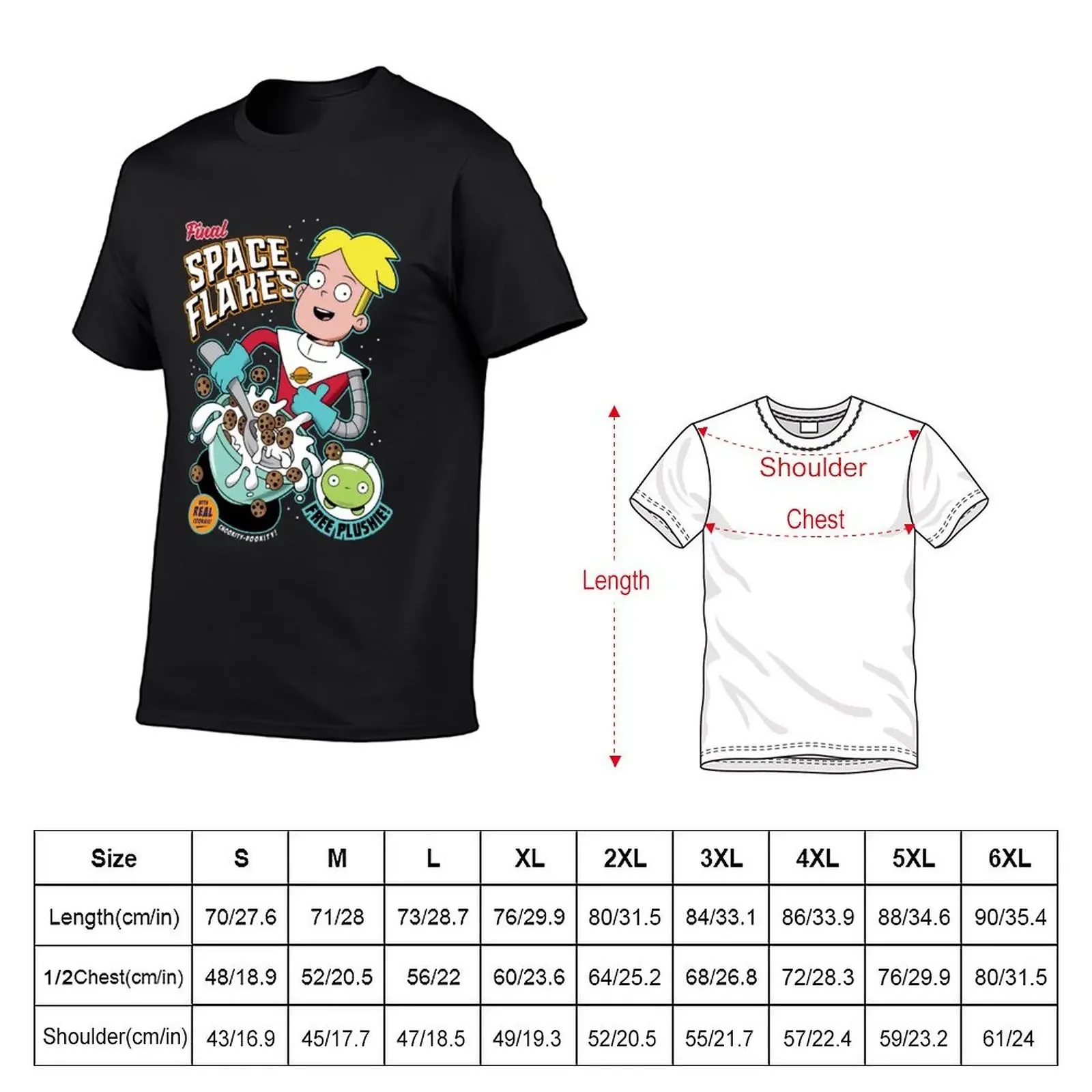 Final Tv Space Flakes T-shirt tops kawaii clothes summer tops Aesthetic clothing mens white t shirts