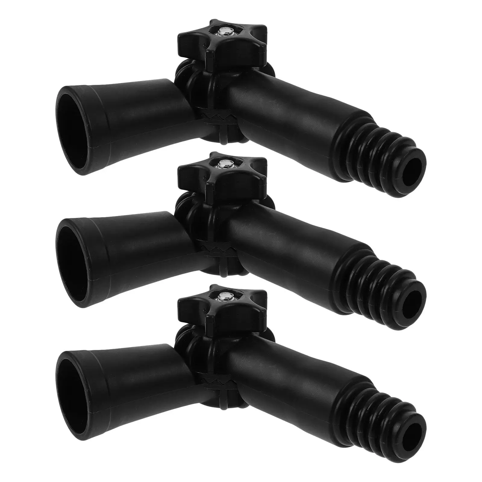3Pcs Threaded Extension Pole Angle Adapter Join Rotatable Swivel Connector Mop Handle Attachment for Window Floor Dusting
