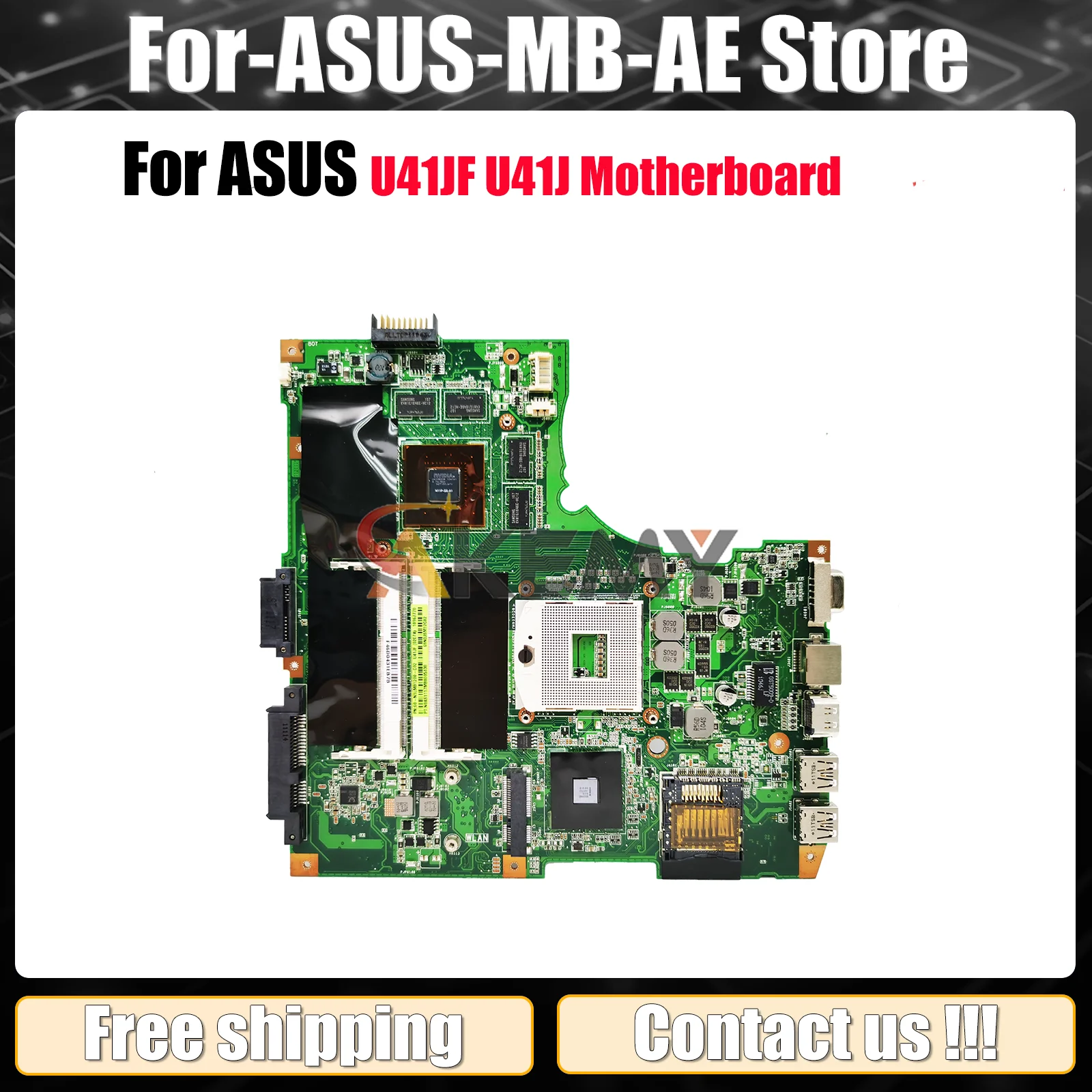 

U41JF Laptop Motherboard For ASUS ZenBook U41JF U41J Notebook Mainboard This item is in stock 100% tests OK fast shipping