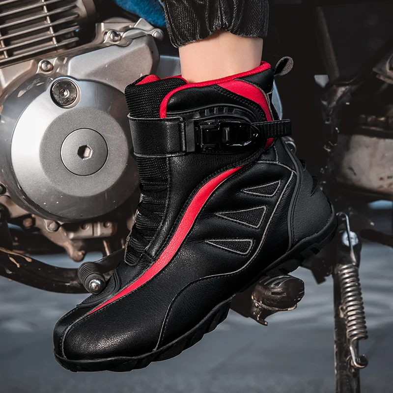 

Motorcycle protective boots men four seasons new casual fashionable off-road high top riding shoes travel equipment cycling boot