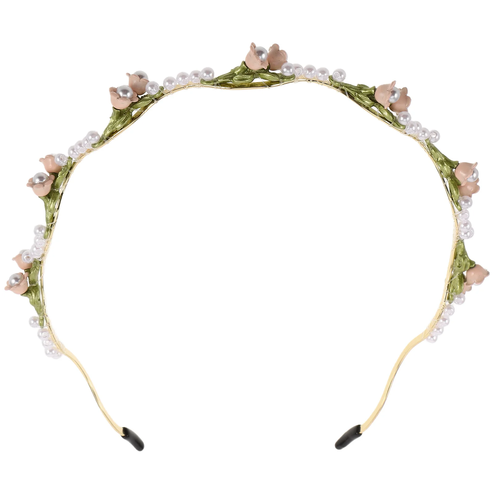 

Handmade Fake Pearl Flower Headband Elegant Metal Resin Hairband Wedding Bridal Party Daily Wear Bridesmaids Accessories