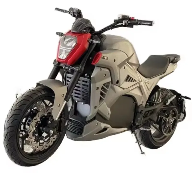 Krono Wild High Power Electric Motorcycle Racing 5000W Chain Motor 60A 72V Lithium Battery 110km/h Speed For Adults