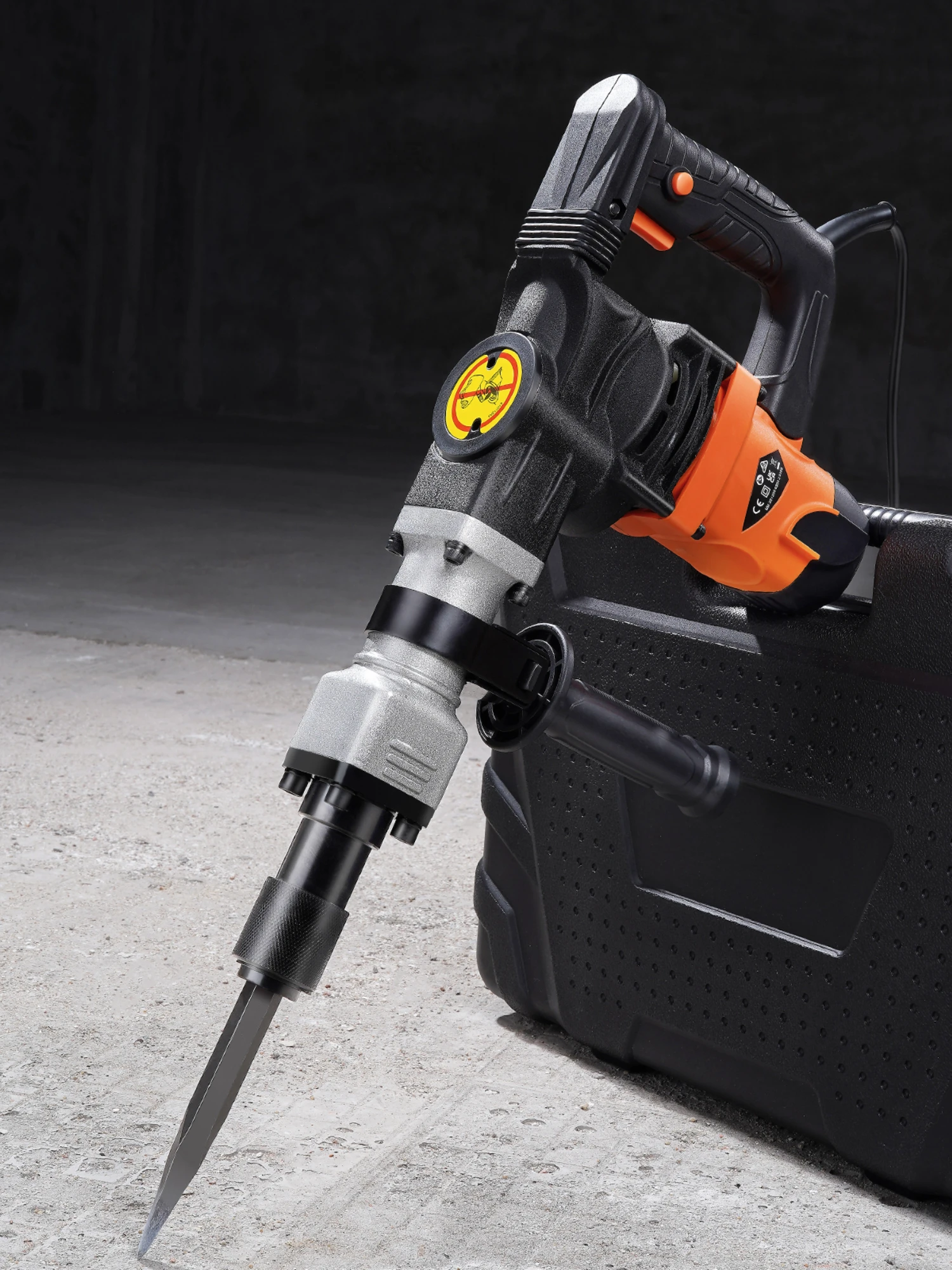 SucceBuy 1400W Sloop Jack Hamer Elektrische Jackhammer Zware 2900 BPM Betonbreker 2 Stuks Beitels Bits Chipping - afbeelding 2
