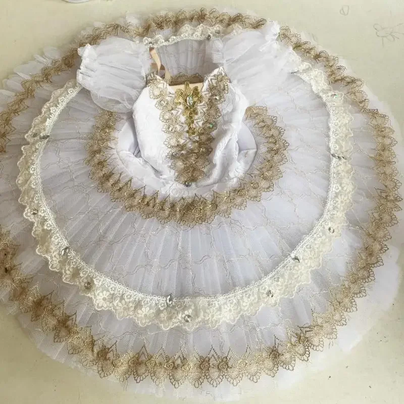 

Ballet Skirt Girls Professional Ballet Tutus Kids Adults Swan Lake Tutu Chiffon Fluffy Skirt Stage Costume Party Dresses Woman