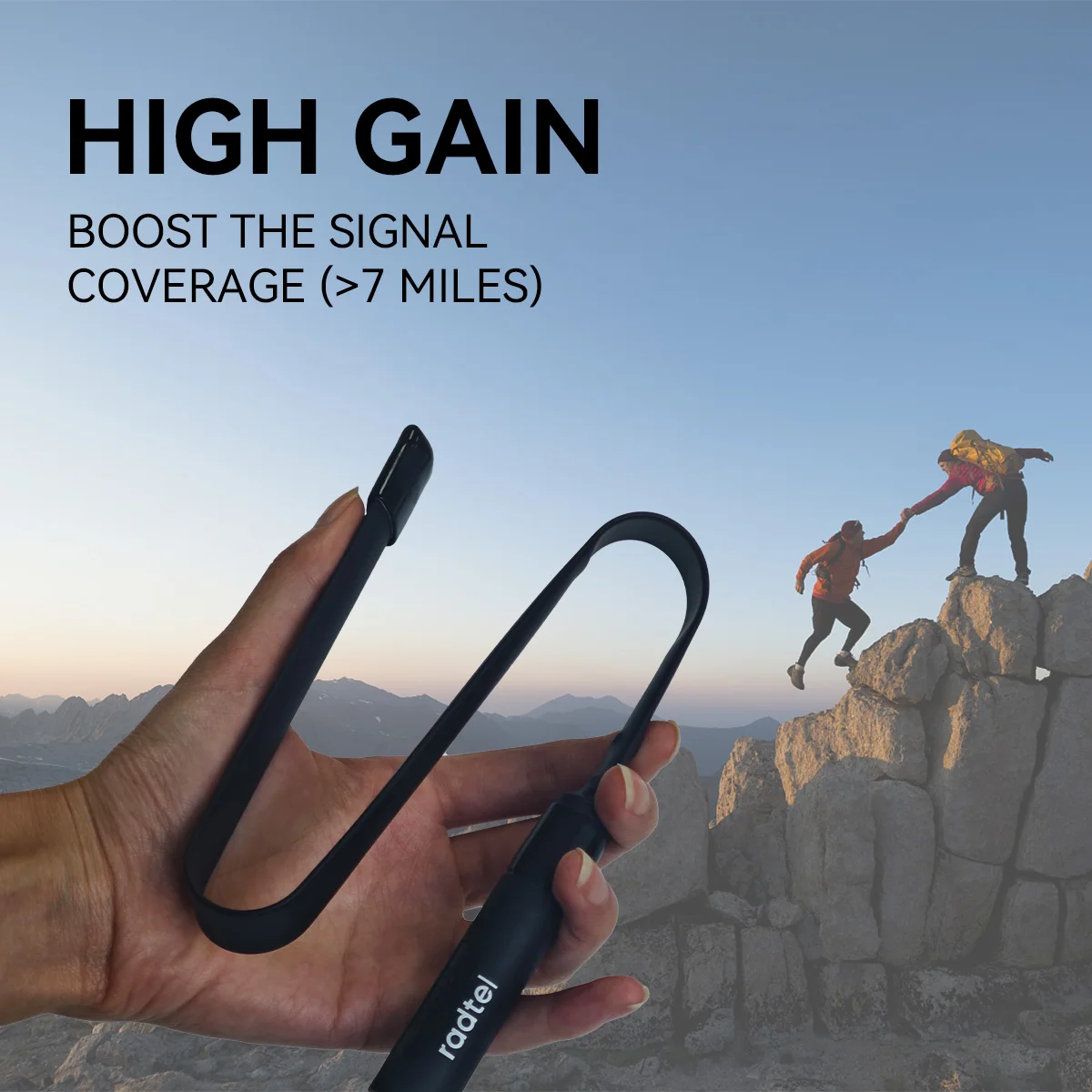 Radtel Dual Band Walkie Talkie ยุทธวิธีเสาอากาศ 134-176/400-520MHz สําหรับ RT-470X RT-4D RT-900 RT-890 RT-730 RT-910 RT-630 RT-470