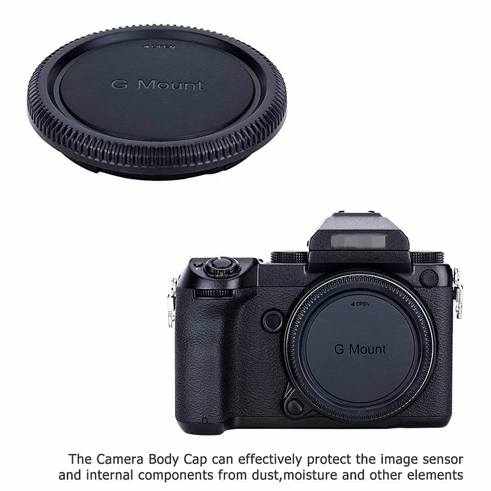 Fuji GFX Mount Camera Body & Rear Lens Cap For Fujifilm GFX 100 100S II 100SII 100II 50S II 50R 50SII Cameras