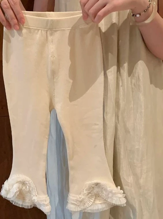 Sweet Autumn and Spring New Style for Girls 2025 Mesh and Lace Pants Fashion and Comfortable for Baby Girls