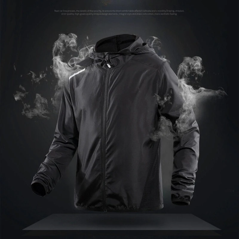 Summer Windbreaker Men Tactical Jacket Waterproof Outdoor Hooded Coat Sports Military Field Climbing Thin Outwear Sumcreen Coats